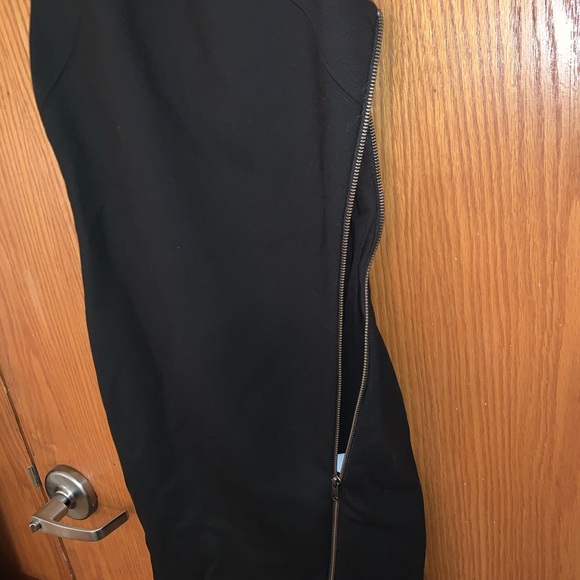 Helmut Lang black mini dress with side zipper (s) - Picture 2 of 3